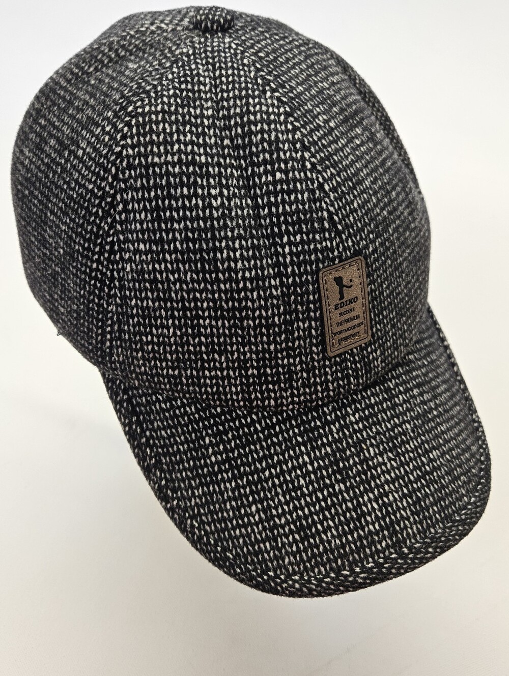 Ediko Wool Winter Hat Cap with Ear Flaps and Strap Golf